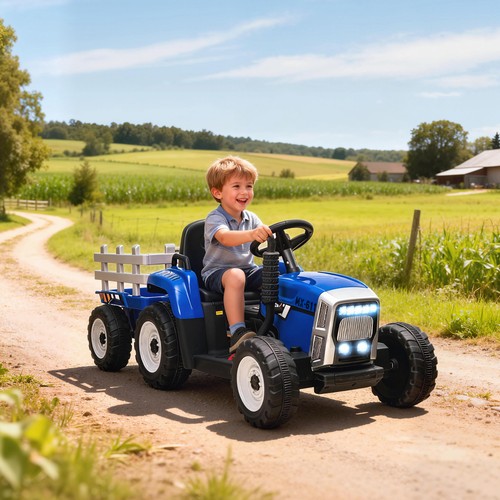 Ride tractor detachable - on,