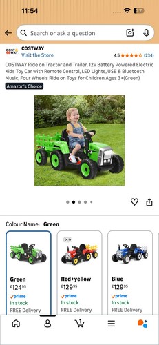 Brand new costway kids tractor - brand,