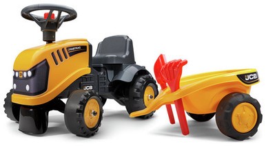 Kids ride tractor jcb - kids, on