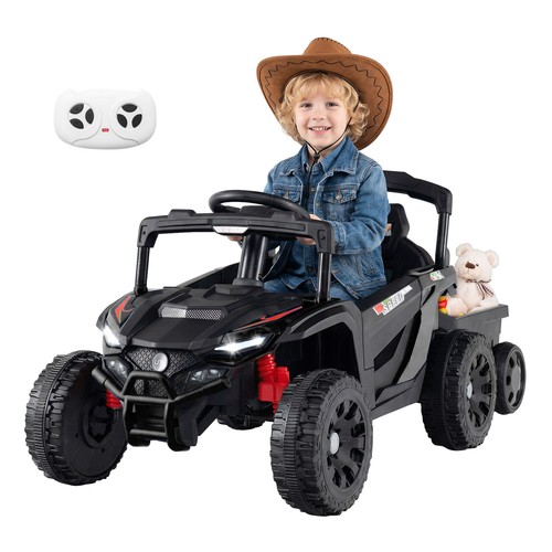 Kids ride tractor - on, with