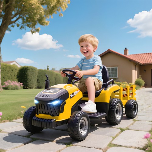 12v ride tractor and - ride, on