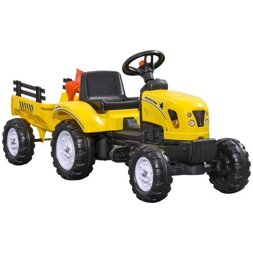 Kids ride tractor with - ride,